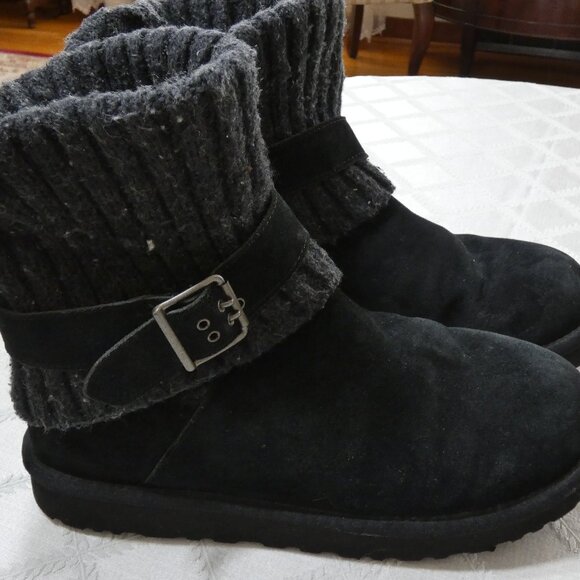 Ugg Boots Black Size 11 - Picture 1 of 8
